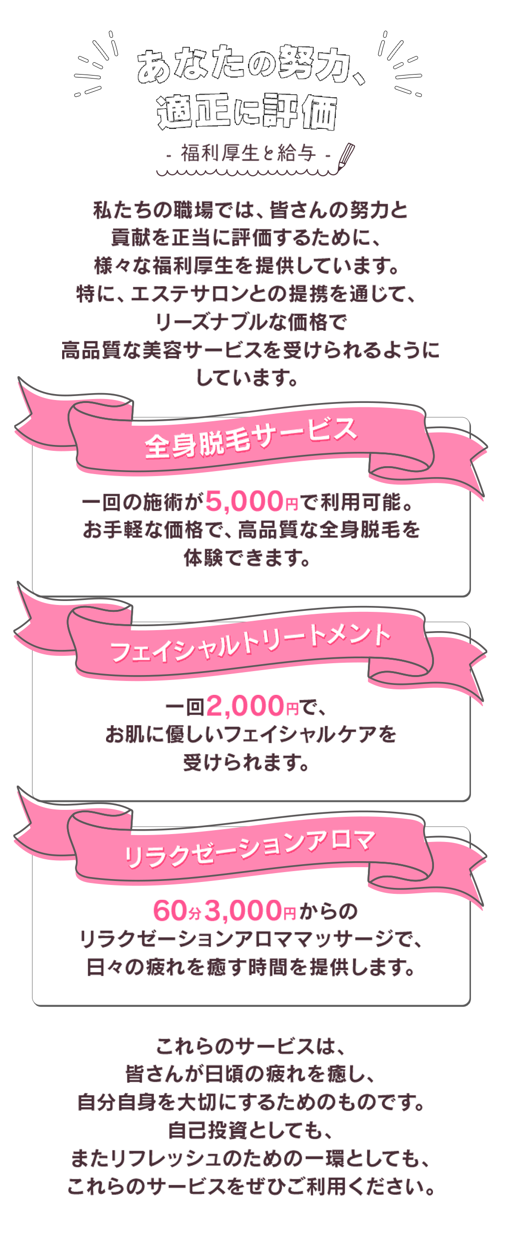 あなたの努力、適正に評価